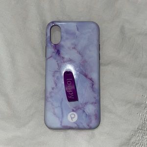 Purple Marble IPhone X Loopy Case